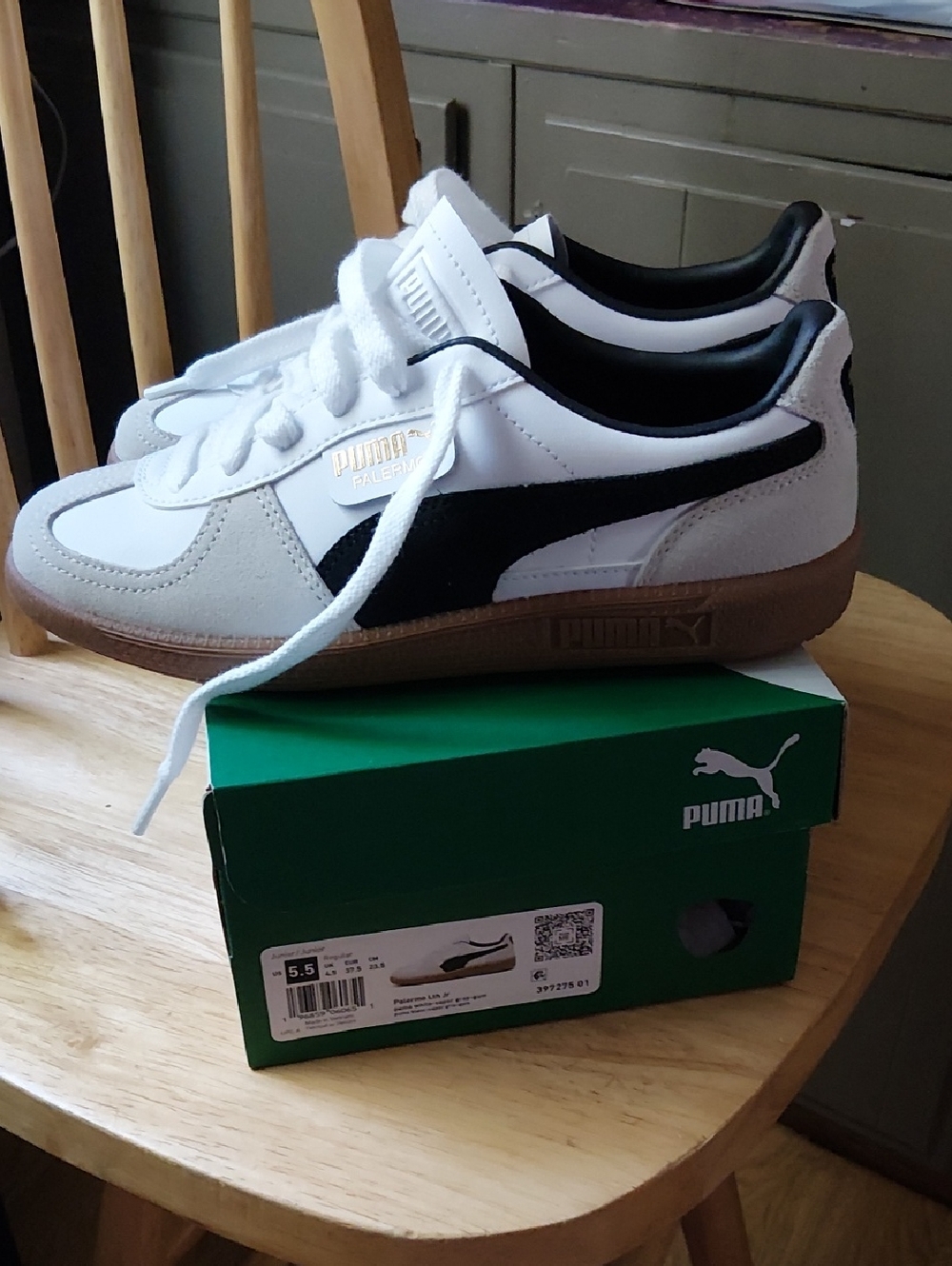Puma palermo Lth Jr Size 5.5